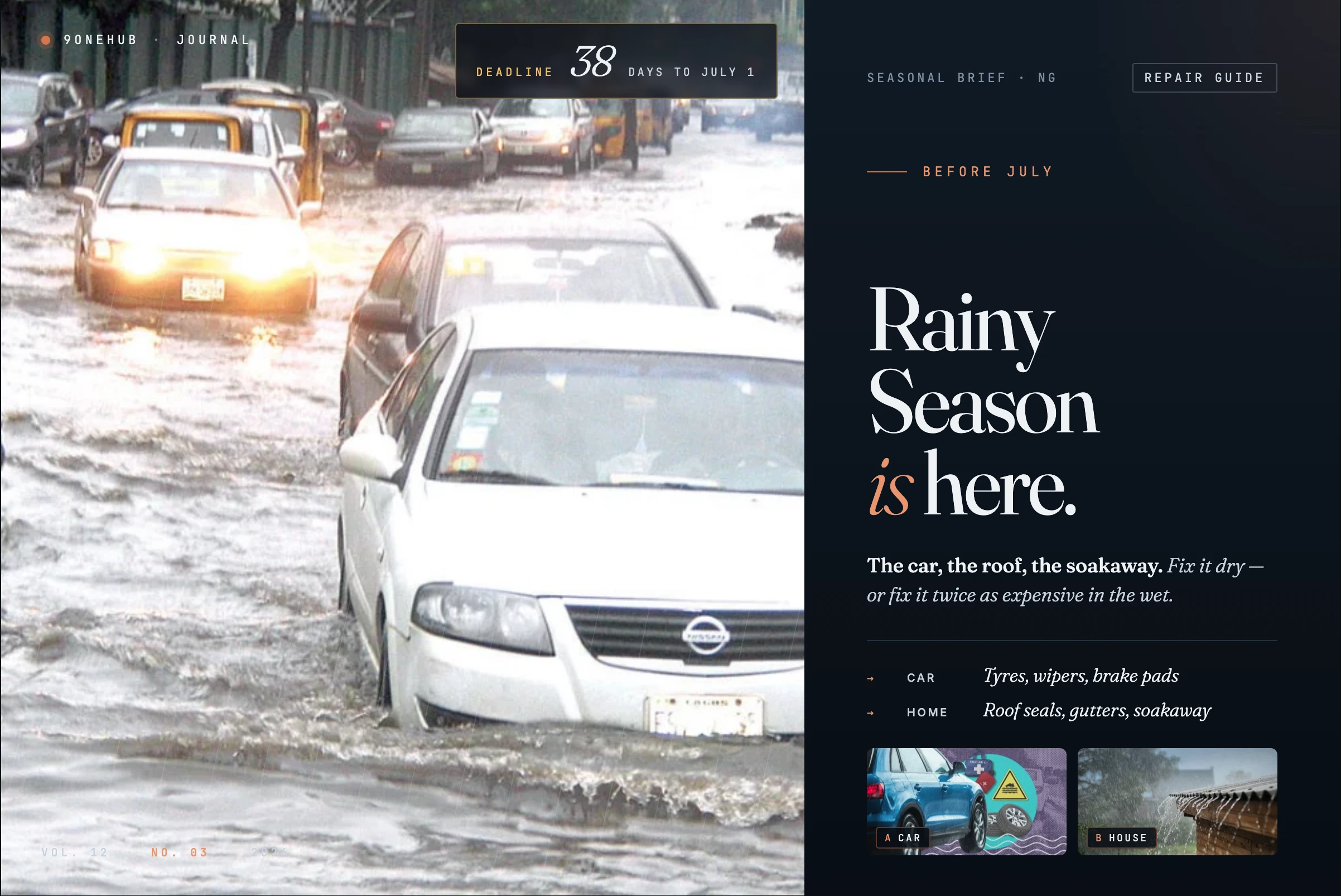 Rainy Season 2026: What to Fix on Your Car and House Before July
